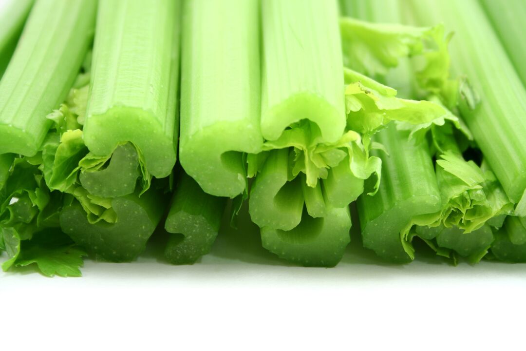 Celery used to treat breast osteochondrosis