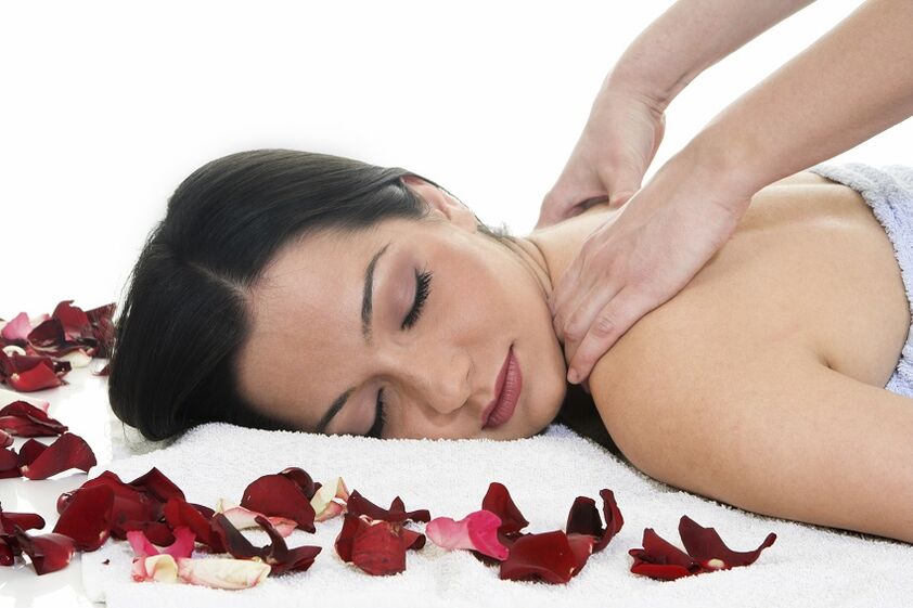 Neck massage for cervical osteochondrosis